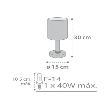 Dalber D-62011E - Lampada per bambini SWEET DREAMS 1xE14/40W/230V