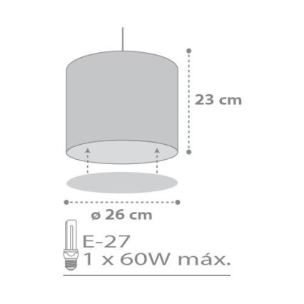 Dalber D-62012E - Lampadario per bambini SWEET DREAM 1xE27/60W/230V