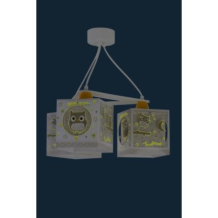 Dalber D-63394 - Lampadario per bambini GOOD NIGHT 3xE27/60W/230V