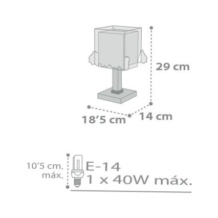 Dalber D-63531 - Lampada per bambini TRAIN 1xE14/40W/230V