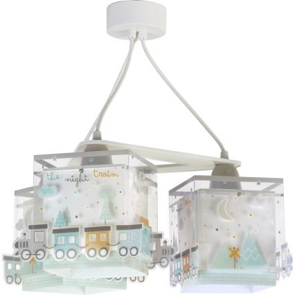 Dalber D-63534 - Lampadario per bambini TRAIN 3xE27/60W/230V