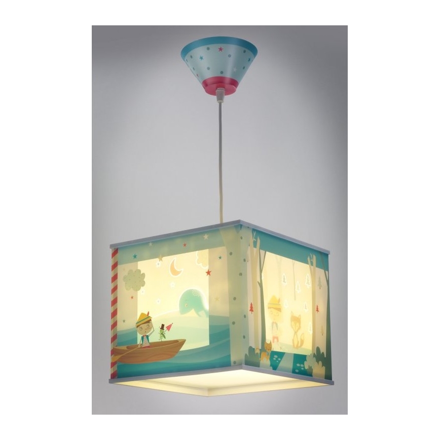 Dalber D-64472 - Lampadario per bambini PINOCCHIO 1xE27/60W/230V
