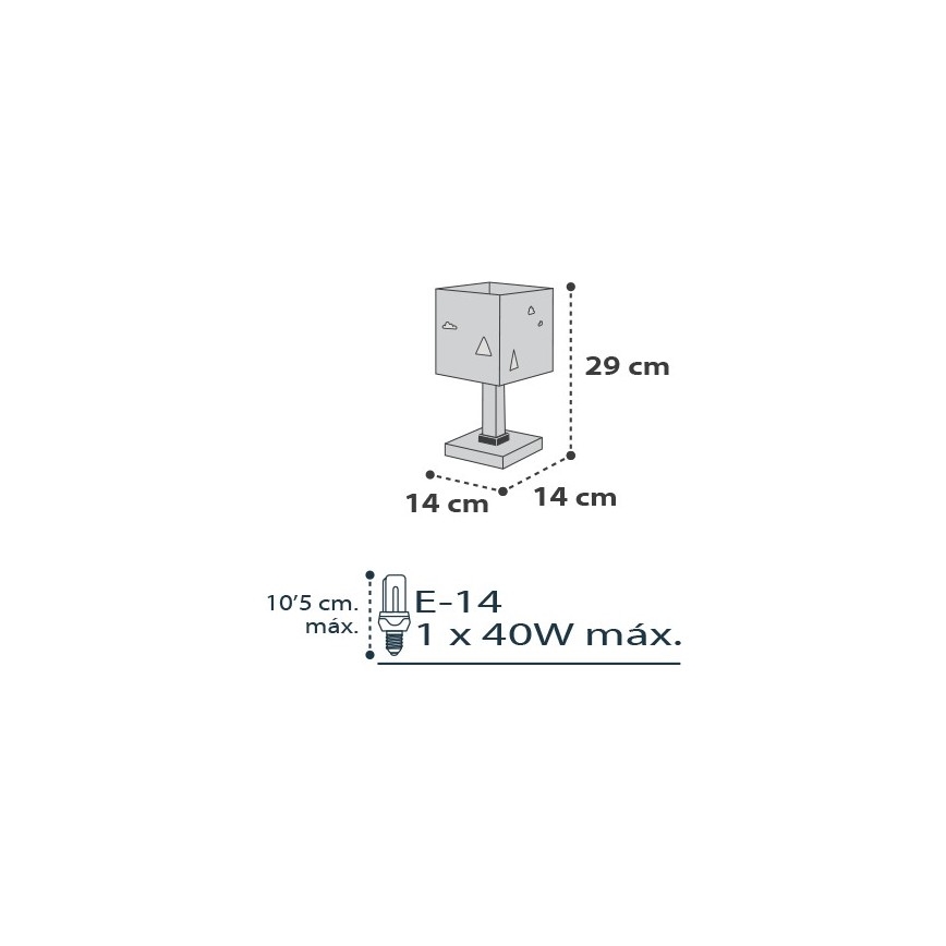 Dalber D-73241 - Lampada per bambini HELLO LITTLE 1xE14/40W/230V