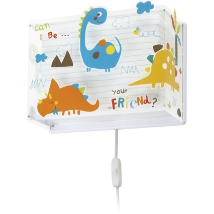 Dalber D-73458 - Applique per bambini DINOS 1xE27/60W/230V