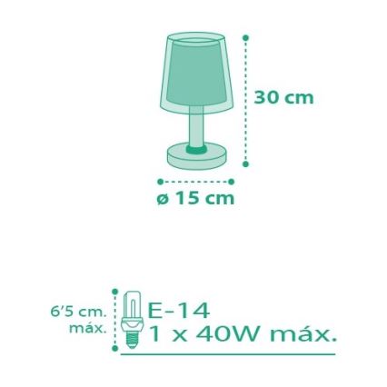 Dalber D-80221S - Lampada per bambini VICHY 1xE14/40W/230V