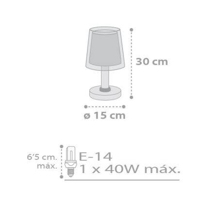 Dalber D-81211E - Lampada per bambini STARS 1xE14/40W/230V