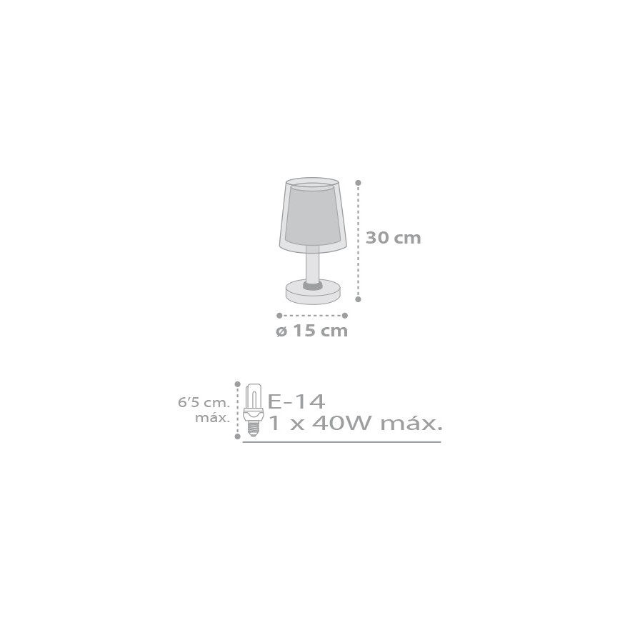 Dalber D-81211E - Lampada per bambini STARS 1xE14/40W/230V
