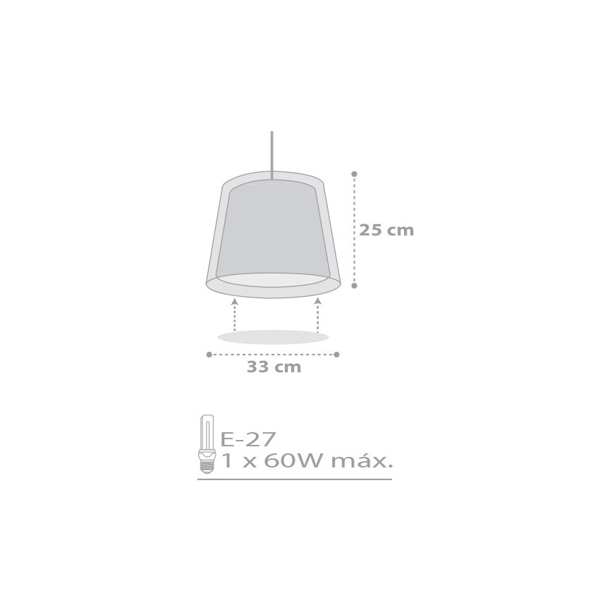 Dalber D-81212H - Lampadario per bambini STARS 1xE27/60W/230V