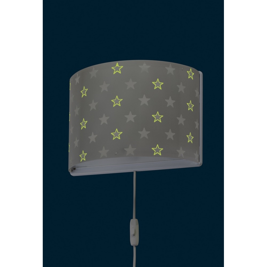 Dalber D-81218E - Applique per bambini STARS 1xE27/60W/230V