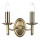 Där Lighting AMB0975 - Lampada da parete AMBASSADOR 2xE14/40W/230V, ottone