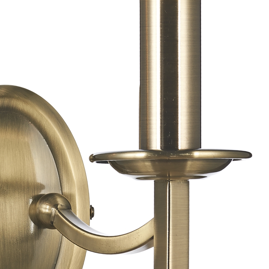 Där Lighting AMB0975 - Lampada da parete AMBASSADOR 2xE14/40W/230V, ottone