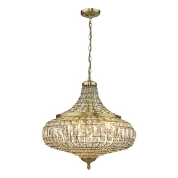 Där Lighting ASM0675 - Lampadario a catena ASMARA 6xE14/40W/230V ottone