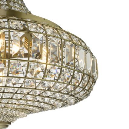 Där Lighting ASM0675 - Lampadario a catena ASMARA 6xE14/40W/230V ottone