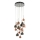 Där Lighting AUR1564 - Lampadario a cavo AURELIA 15xG4/10W/230V nero/rame