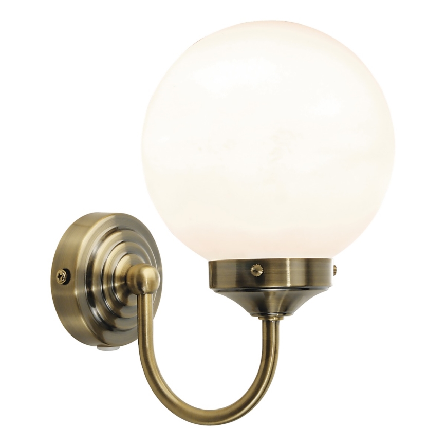 Där Lighting BAR0775 - Applique da bagno BARCLAY 1xE14/40W/230V IP44 in ottone