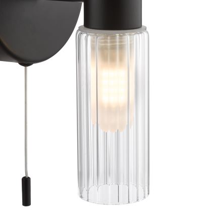Där Lighting BOL0922 - Applique da bagno BOLTON 2xG9/5W/230V IP44 nera