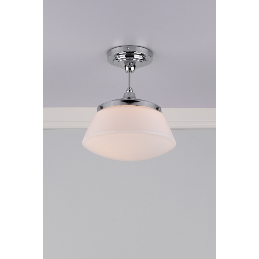 Där Lighting CAD0150 - Plafoniera da bagno CADEN, 1xE27/60W/230V, IP44, cromo lucido