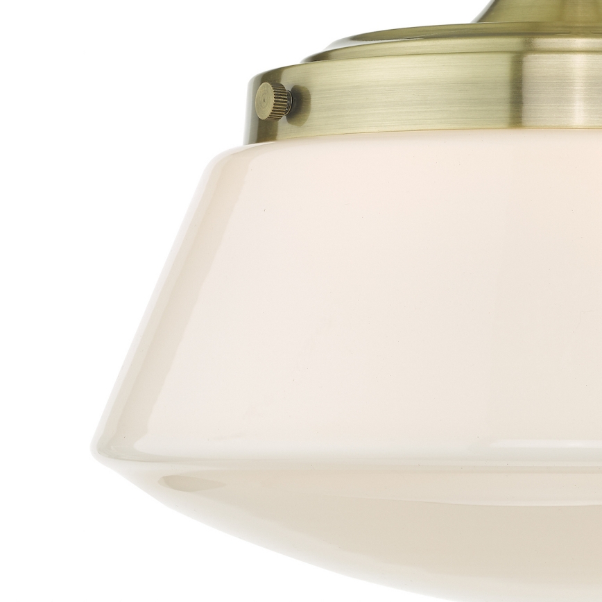 Där Lighting CAD0175 - Plafone da bagno a montaggio superficiale CADEN 1xE27/60W/230V IP44 ottone