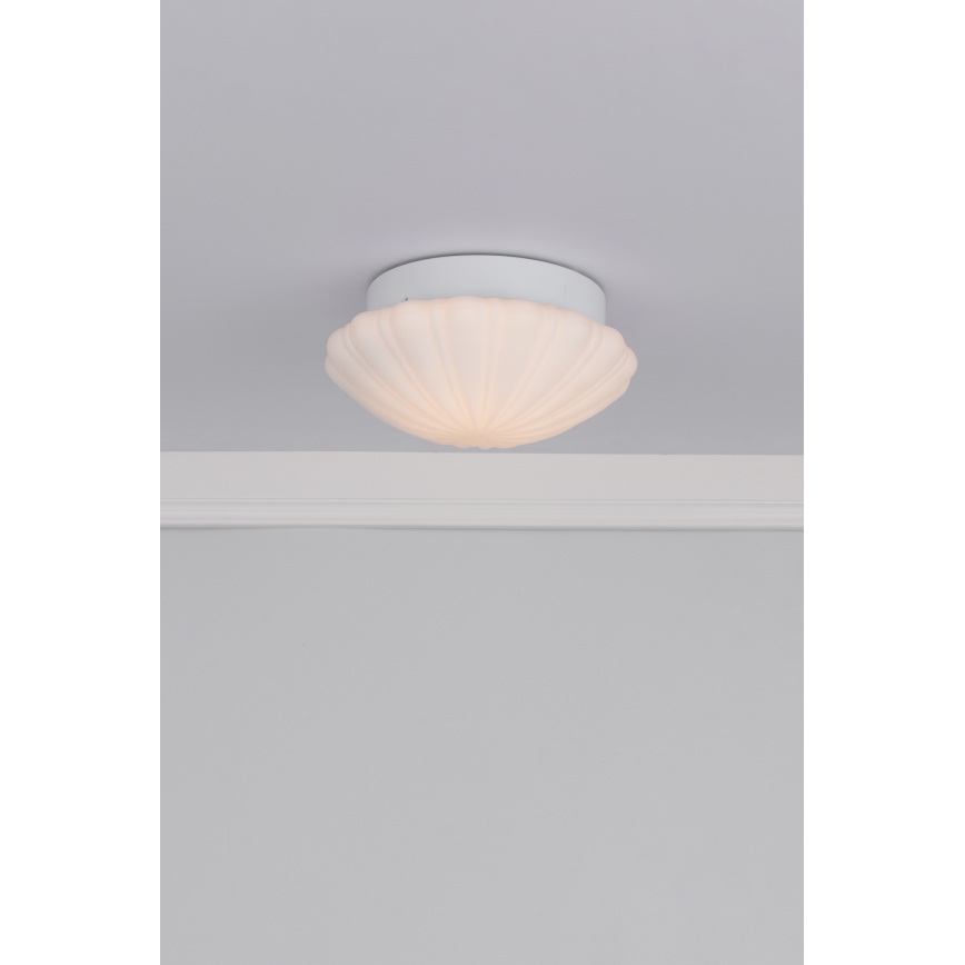 Där Lighting CAF502 - Plafoniera da bagno CAFE 1xE27/60W/230V, Ø 27 cm, IP44, bianco