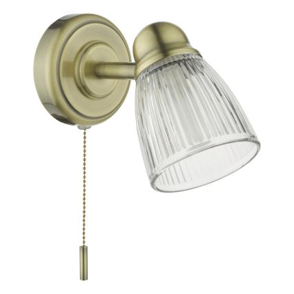 Där Lighting CED0775 - Applique da bagno CEDRIC 1xG9/25W/230V IP44 ottone