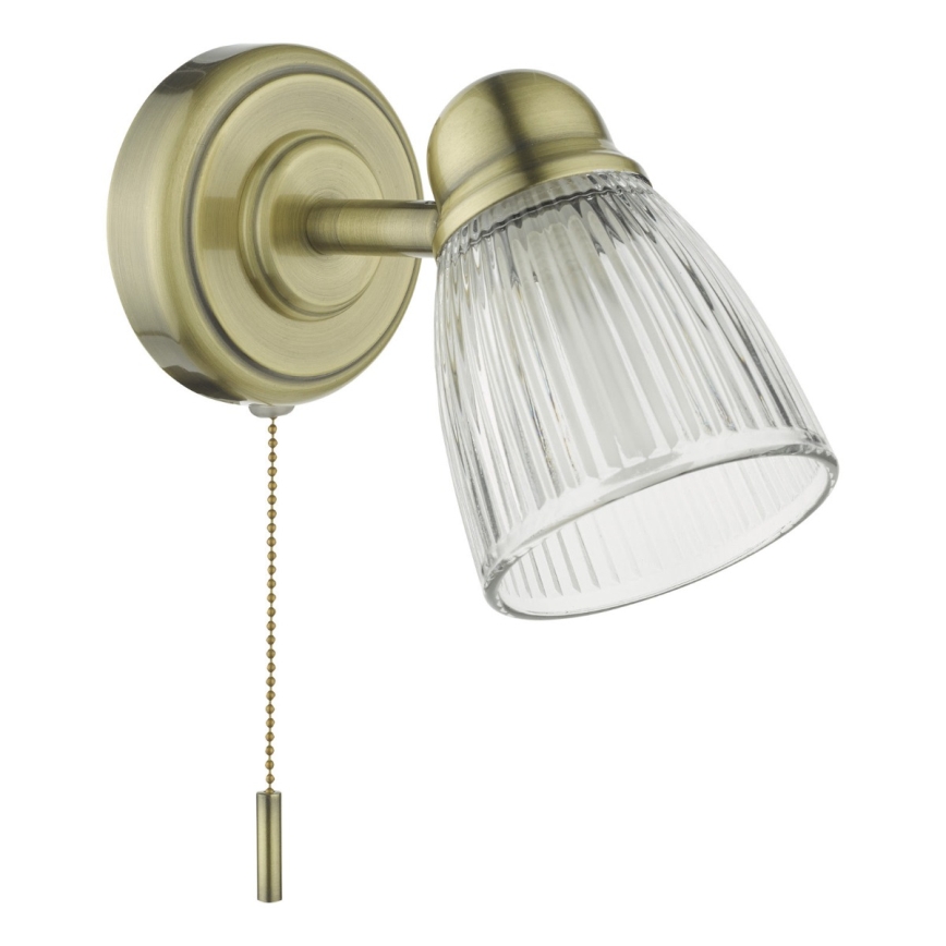 Där Lighting CED0775 - Applique da bagno CEDRIC 1xG9/25W/230V IP44 ottone