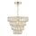 Där Lighting CER0135 - Lampadario a catena CERYS 1xE27/60W/230V, dorato