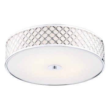 Där Lighting CIV5050 - Plafoniera CIVIC 5xE14/60W/230V, diametro 50 cm, cromo lucido