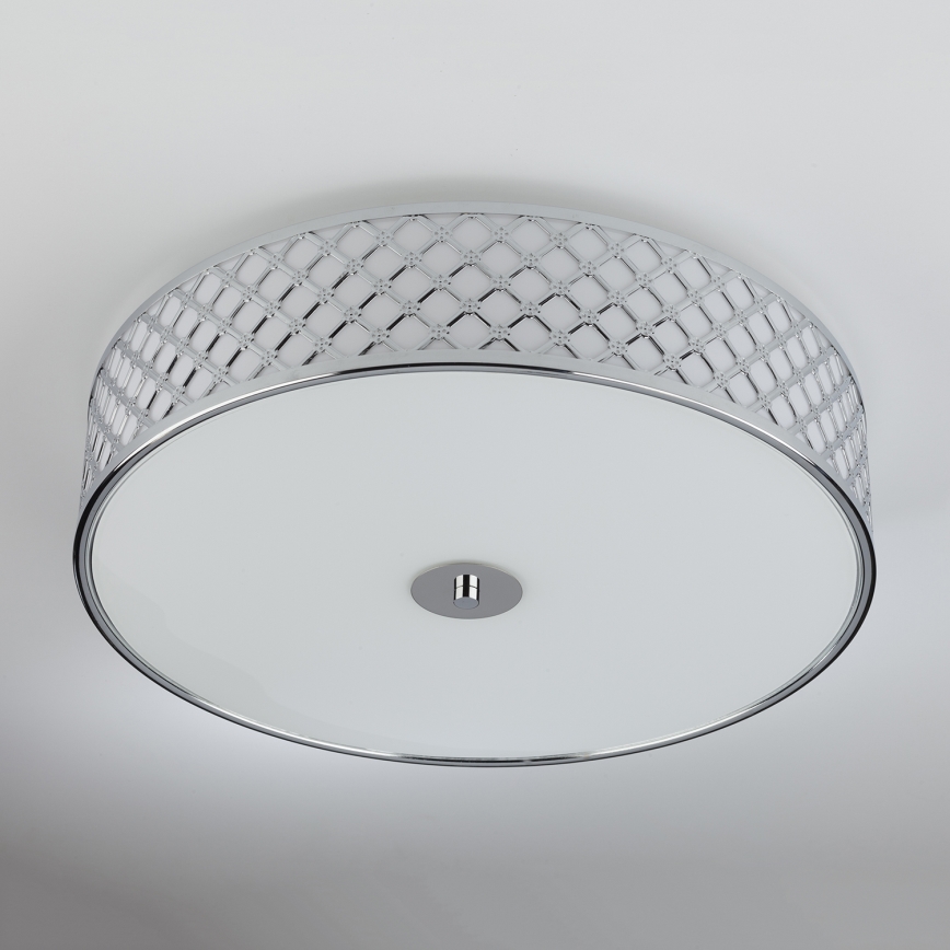 Där Lighting CIV5050 - Plafoniera CIVIC 5xE14/60W/230V, diametro 50 cm, cromo lucido