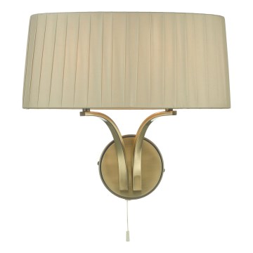 Där Lighting CRI0929 - Lampada da parete CRISTIN 2xE14/40W/230V ottone/taupe