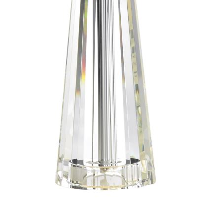Där Lighting CYP4208 - Lampada da tavolo CYPRUS 1xE27/60W/230V crema/trasparente