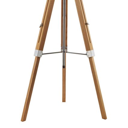 Där Lighting EAS4943 - Lampada da terra EASEL 1xE27/60W/230V marrone