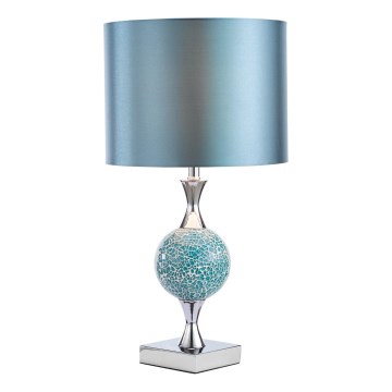 Där Lighting ELS4223 - Lampada da tavolo ELSA 1xE27/40W/230V blu/cromo lucido