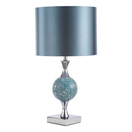 Där Lighting ELS4223 - Lampada da tavolo ELSA 1xE27/40W/230V blu/cromo lucido