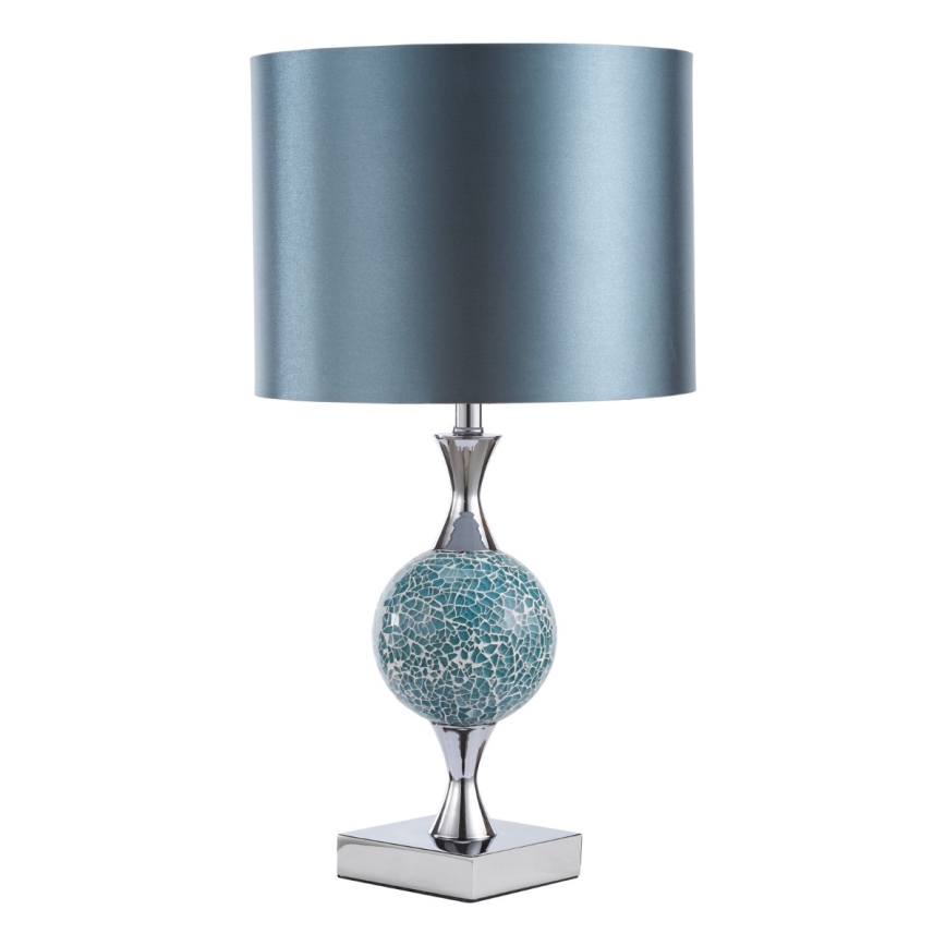 Där Lighting ELS4223 - Lampada da tavolo ELSA 1xE27/40W/230V blu/cromo lucido
