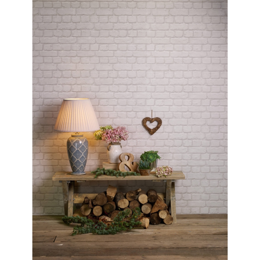 Där Lighting ELY4223 - Lampada da tavolo ELY 1xE27/60W/230V blu