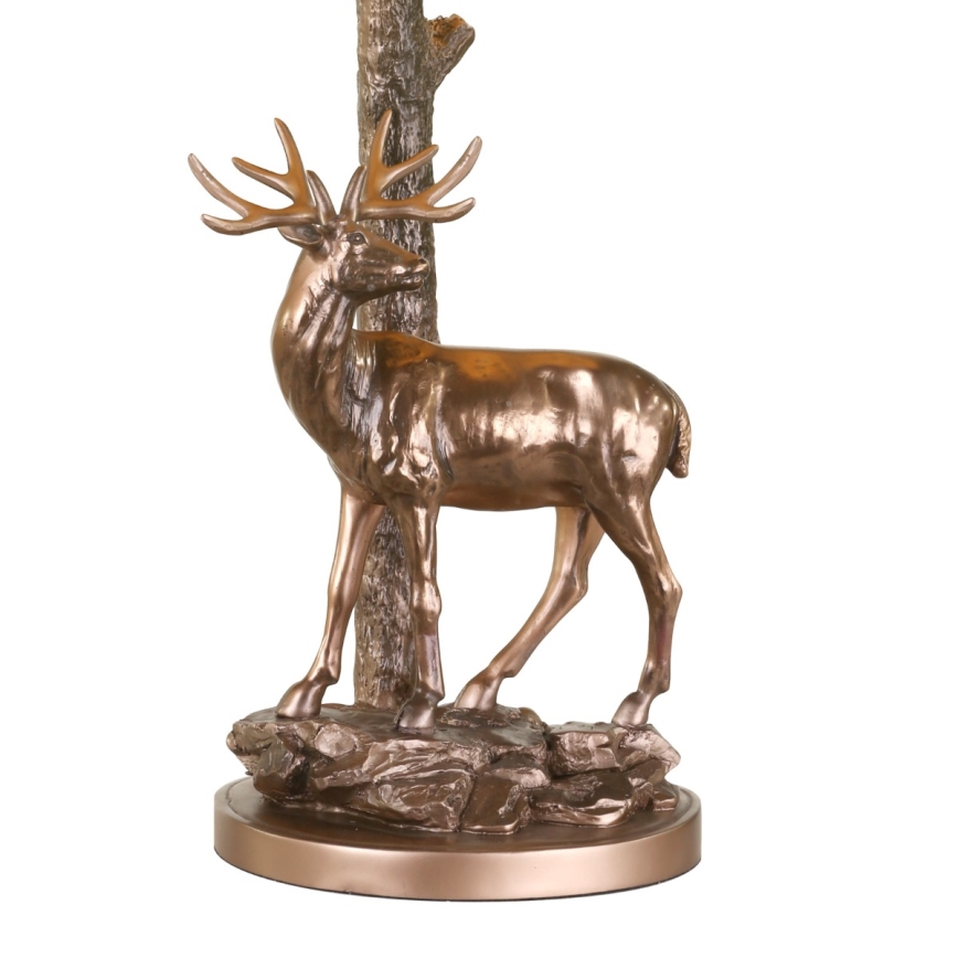 Där Lighting GUL5545-X - Lampada da tavolo GULLIVER 1xE27/60W/230V beige/bronzo