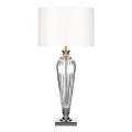 Där Lighting HIN4208 - Lampada da tavolo HINTON 1xE27/60W/230V, bianca/cromo lucido