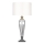 Där Lighting HIN4208 - Lampada da tavolo HINTON 1xE27/60W/230V, bianca/cromo lucido