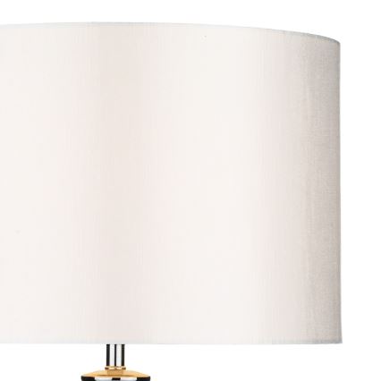 Där Lighting HIN4208 - Lampada da tavolo HINTON 1xE27/60W/230V, bianca/cromo lucido