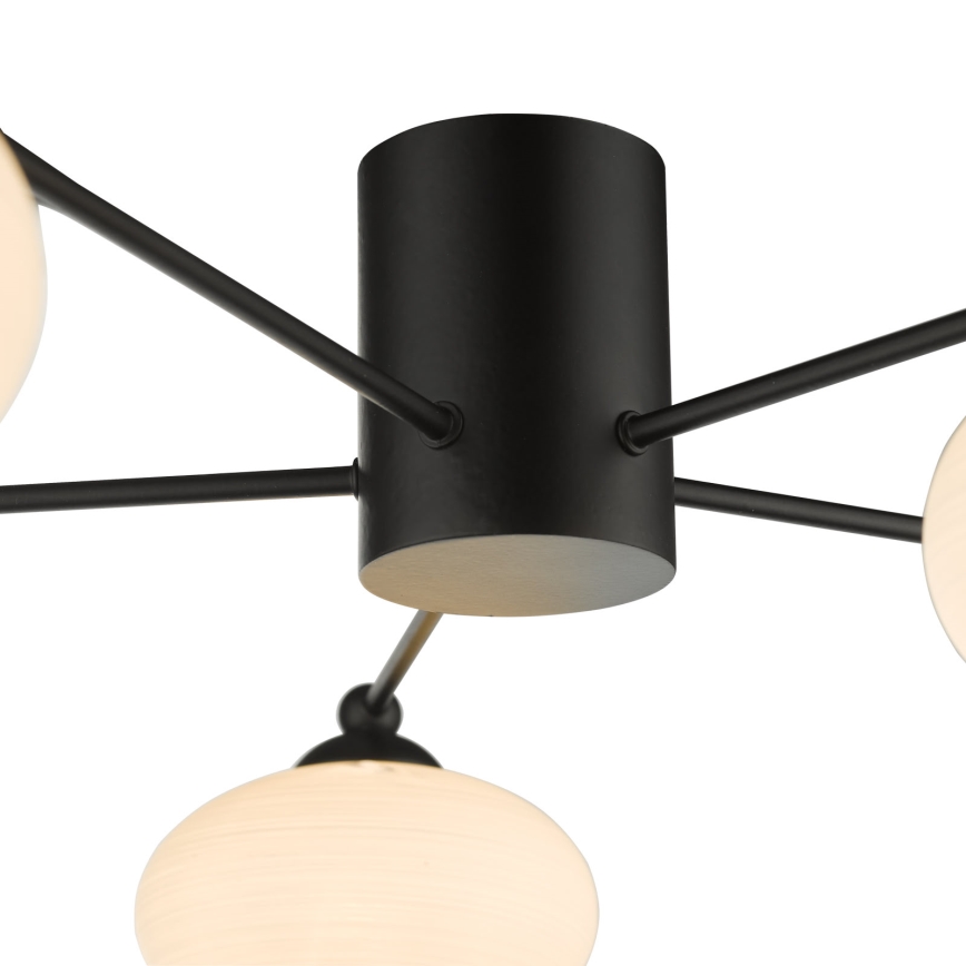 Där Lighting JAS5422 - Lampadario da soffitto a montaggio superficiale JASPER 5xG9/25W/230V nero