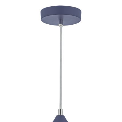 Där Lighting KAE0123 - Lampadario a sospensione KAELAN 1xE27/60W/230V blu