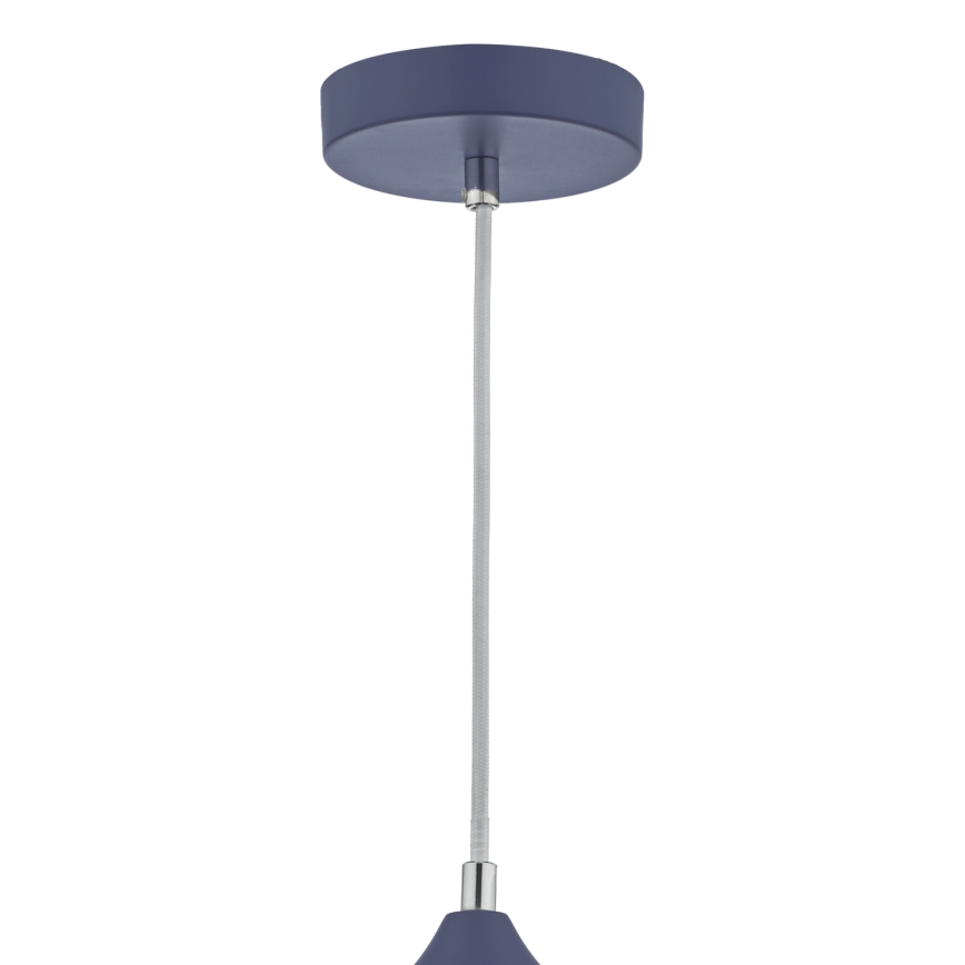 Där Lighting KAE0123 - Lampadario a sospensione KAELAN 1xE27/60W/230V blu