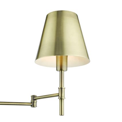 Där Lighting KEN0775 - Lampada da parete flessibile KENSINGTON 1xE14/25W/230V ottone