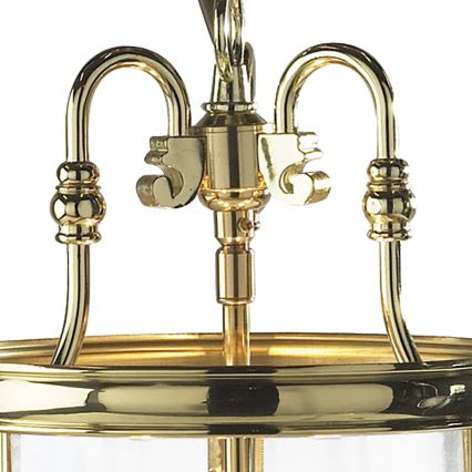 Där Lighting LAM0340 - Lampadario a catena LAMBETH 3xE14/60W/230V ottone