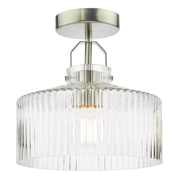Där Lighting LEN4846 - Plafoniera LENKA 1xE27/60W/230V, cromo opaco