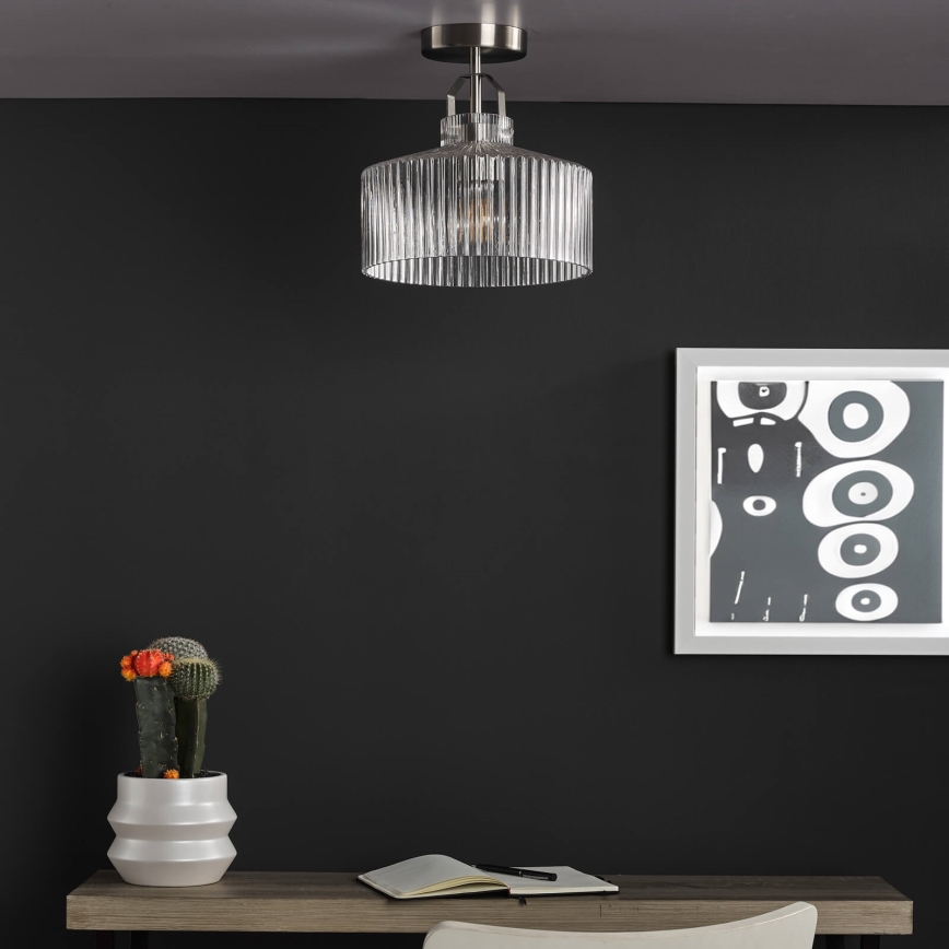 Där Lighting LEN4846 - Plafoniera LENKA 1xE27/60W/230V, cromo opaco