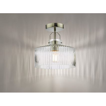 Där Lighting LEN4846 - Plafoniera LENKA 1xE27/60W/230V, cromo opaco