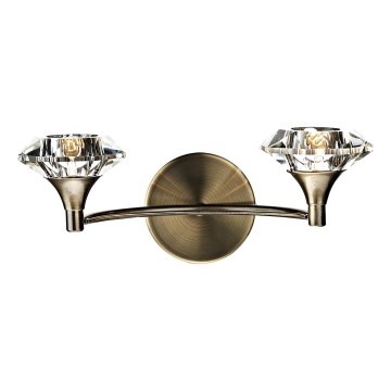 Där Lighting LUT0975 - Applique LUTHER 2xG9/40W/230V in ottone