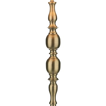 Där Lighting MAD4975 - Lampada da terra MADRID 1xE27/60W/230V marrone/ottone