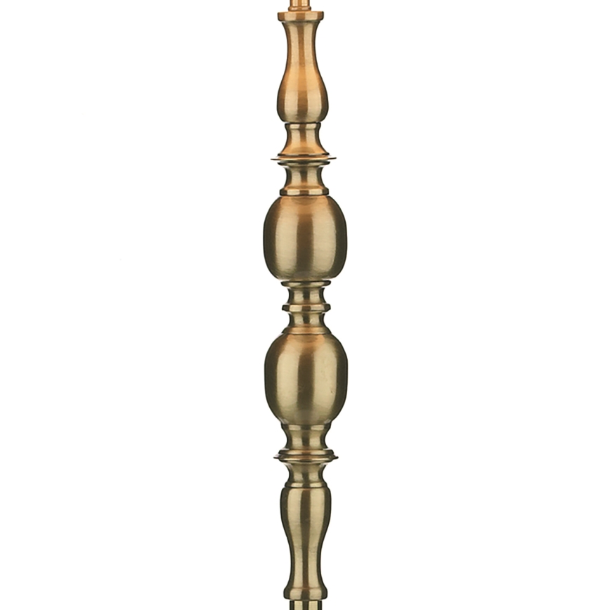 Där Lighting MAD4975 - Lampada da terra MADRID 1xE27/60W/230V marrone/ottone